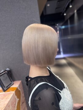 エン 栄店(enne) 大人ガーリー/ダークアッシュ/ミディアムレイヤーカット/栄