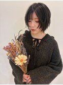 顔周りレイヤー＋グレージュカラー