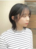 【抜け感たっぷり】シースルーバング×レイヤーボブ
