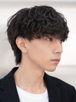 バイフィフス 原宿/表参道(by fifth)&nbsp;原宿シャドウパーマメンズカット刈り上げないマッシュスタイル
