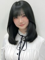 アイトーキョーエス 渋谷(AI TOKYO S)&nbsp;ブリーチなしダブルカラーオリーブグレージュミディアムレイヤー