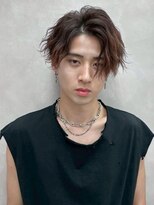 キング 京橋店(K!ng)&nbsp;レイヤーカットブリーチなしダブルカラーハッシュカット韓国