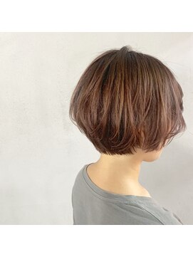 タグ(#tag) #ピンクベージュショートボブ