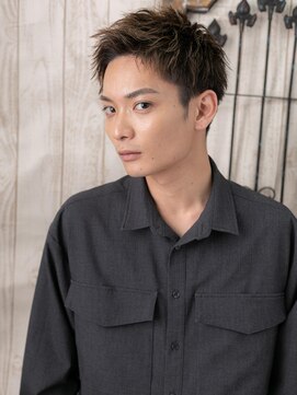 ダンディ館アダム 戸頭店 外国人風カラー★モテワイルドアップバングA