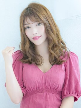 ロンドプランタン 恵比寿(Lond Printemps) 小顔似合わせカット ゆるふわウェーブ アッシュベージュ