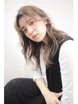 アンド(AND)&nbsp;白髪ぼかし　ハイライト　ダブルカラー　リラックスウェーブ