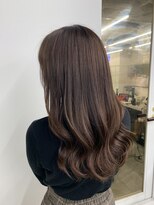 グロウ 渋谷(grow)&nbsp;プルエクステでつくるナチュラルブラウン