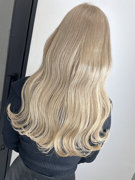 エゴル ナゴヤサカエ(ENGOL NAGOYA SAKAE) White blond milk tea/ハイトーンカラー