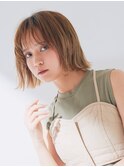 美髪ボブ×ニュアンスレイヤー×アッシュブラウンカラー