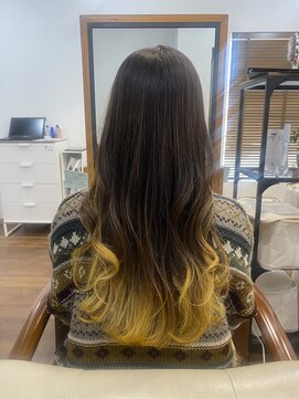 グレイスヘアーラン(grace hair Lan) ＊グラデーションイエロー＊
