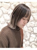 【Moana綱島】#外はねボブ#インナカラー#バレイヤージュ