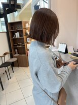 リコ ヘアアンドリラクゼーション(LICO HAIR&RELAXATION) LICO ボブ 切りっぱなし 透明ブラウン