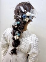 アップスニニー(up's niny)&nbsp;卒業式☆『袴着付け＋ルーズ編みおろし』アクセも最高に可愛い♪