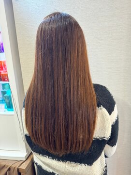 エムウィッシュ(M Wish) ストレートロング/髪質改善トリートメント/春カラー/春ベージュ