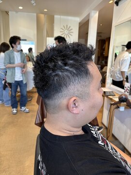 リシェールグリーン 越谷花田店(RICHAIR GREEN) ダークアッシュ/アッシュブラック/カルマパーマ/ベリーショート