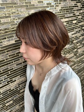 ヘアーアトリエ ラフェル(hair atelier Rafel) ナチュラルウルフ ミディアム ブラウン