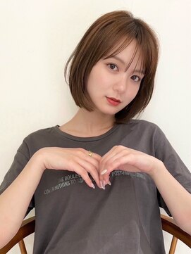 リル バイ ジルブラン(Lil by JIL BLAN) 前髪 こなれミディ イメチェン ウェーブパーマ 韓国マッシュ