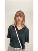 フェイスレイヤー×インナーカラーブロンド◎表参道