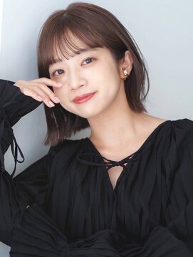 ガーデンヨコハマエスト(GARDEN YOKOHAMA est) 黒髪　ボブルフ　ネビージュ　小顔　ワンレン　ボブレイヤー　艶