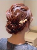 ふわふわシニヨン　~結婚式お呼ばれヘア~