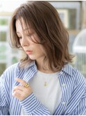 インナーカラーセンターパート抜け感ヘアTb8川口20代30代40代