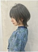 ダークグレージュ×ウルフカット　ウルフ　ネオウルフ