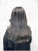 バレイヤージュ シルバーカラー