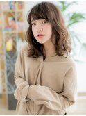 センター北/髪質改善/くすみベージュ☆大人ウェーブミディアムh