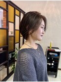 前髪長めの大人ショート【坂根】
