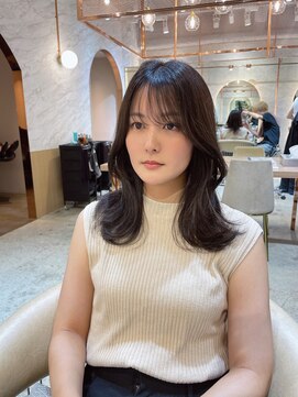 ロンド エスポワール 錦糸町(Lond espoir) ウェーブミディアムメルティカラー×レイヤーカット韓国[錦糸町]