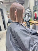 ボブ×ベージュ
