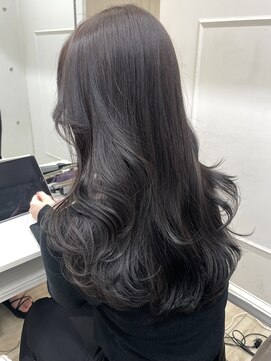 シーン(seen) 【ラベンダーグレージュ】ウルフレイヤーカット透明感カラー