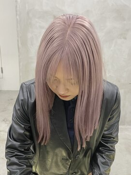 ミーム 原宿 表参道(meme) 山出おすすめ◎ブリーチ1回で叶える艶々ミルクティーベージュ