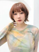 ラフィスヘアードープ 新宿店(La fith hair dope)&nbsp;【La fith】外ハネボブ×ミニボブ×オレンジブラウン