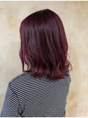 イルミナカラー/ボルドー/外ハネ
