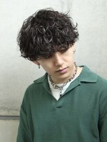 ネクスト 渋谷(NEXT)&nbsp;MEN’S HAIR/ブルーブラック/フェザーパーマ/渋谷ア