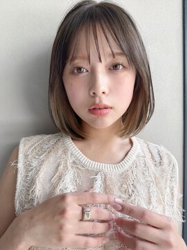 リヤン 表参道(lyann) 暗めカラーデザインカラーフェイスフレーミング内巻きボブa