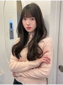 福岡美容室/レイヤーカット/博多美容室/暗めヘア/艶カラー