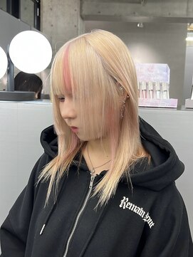 【ブロンドベージュ/デザインカラー】しまゆー