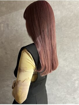 フレームプラス なんば駅前店(FRAME+) ハイトーン　ピンクカラー　ピンクベージュ　ケアブリーチ