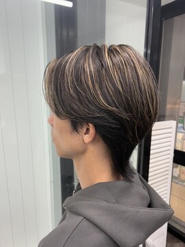 ヘアースマイルクー(HAIR SMILE COEUR) 【COEUR/SHUEI】メンズ ランダムハイライト  メンズハイライト