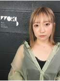 小顔シースルーバング外人風ハイライトカラー【下北沢】