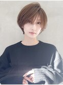 大人ガーリー/ダークアッシュ/似合わせ/レイヤーショート☆246