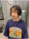 ボブパーマ、アッシュブラウン、ニュアンスパーマ