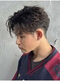 刈り上げセンターパート/波巻きツイストスパイラル/高崎