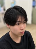 韓国風刈りあげシースルーバング