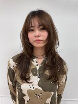 エリマ 調布(elima)&nbsp;調布イルミナカラーウルフレイヤーカットアッシュブラウンカラー