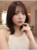 大人可愛い/ミディアムレイヤー/くびれミディアム/横浜駅