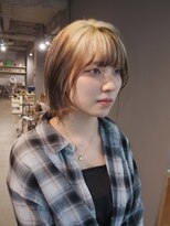ユルクメゾンシティ 名古屋(JURK MAISON CITY)&nbsp;natsu style 三毛猫カラー レイヤーボブ