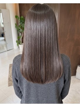 零秒女髪 千里丘店 髪質改善で叶える美艶ロングストレート艶髪美髪髪質改善カラー